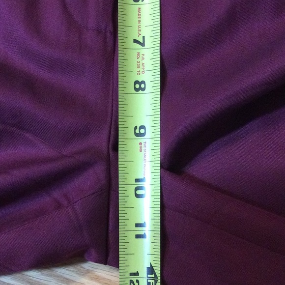 4 Peck & Peck fuchsia silk lined Capri pants - Picture 11 of 14